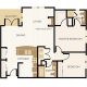 Wiltshire Floor Plan, 2 Bedroom, 1.75 Bath 1107 - 1156 SF - Chelsea at Juanita Village | Studio, 1 & 2 Bedroom Apartments for Rent | Kirkland, WA 98034