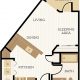 Royston Floor Plan, Studio, 1 Bath 517 SF - Chelsea at Juanita Village | Studio, 1 & 2 Bedroom Apartments for Rent | Kirkland, WA 98034