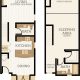 York Floor Plan, 1 Bedroom, 1.5 Bath 990-1015 SF - Chelsea at Juanita Village | Studio, 1 & 2 Bedroom Apartments for Rent | Kirkland, WA 98034