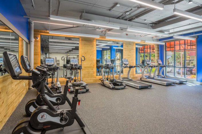At Chelsea Apartments, all residents enjoy a state-of-the-art, 24-hour fitness center